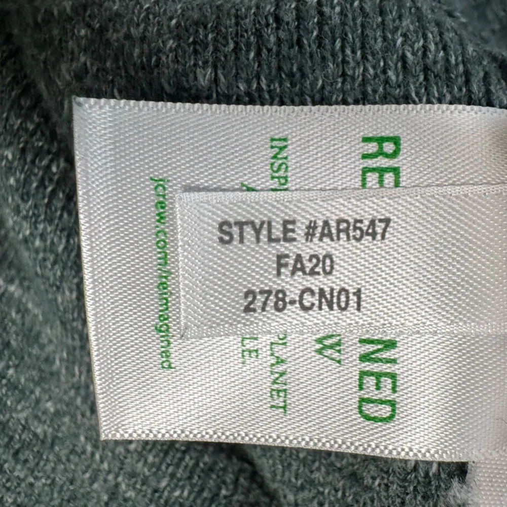 J. Crew Rugged Cotton Sweater STYLE #AR547 Green Size‎ Large
